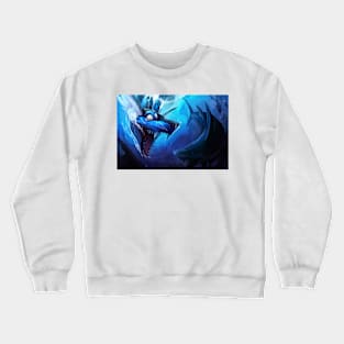 Water Dragon hunting Shark illustration Crewneck Sweatshirt